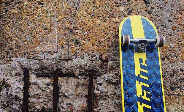 how to hang a skateboard on the wall