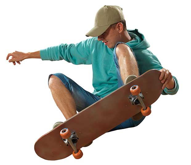 skateboard tail vs nose