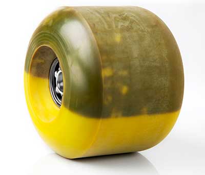 what are skateboard wheels made of