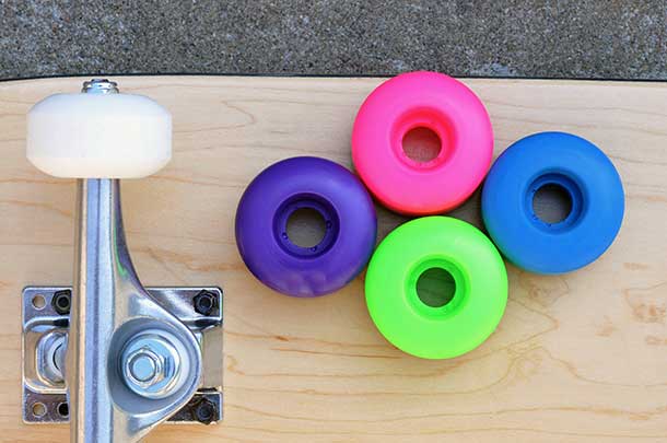 what material are skateboard wheels made of